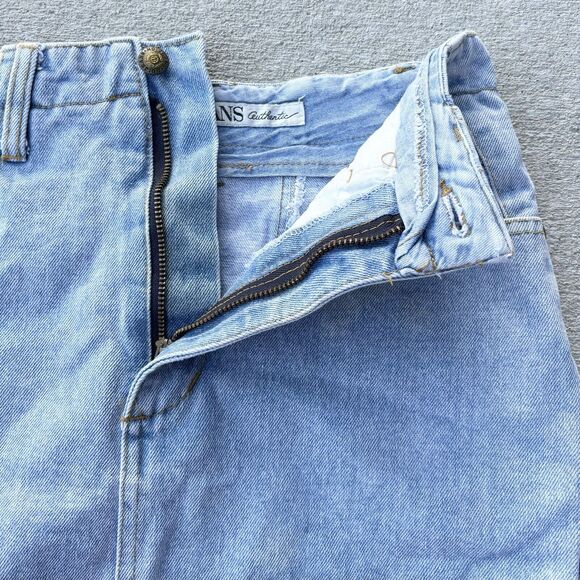 Vintage 90s Rare Absolutely No! Jeans Authentic Venom Skirt Fabric Ruffle Bottom - Picture 8 of 12